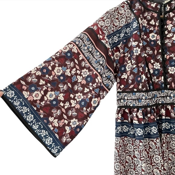 Kate Spade Patchwork Roseta Dress in Deep Russet - Picture 6 of 11